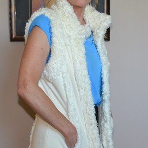 boho reversable vest  vintage size S, eye hook enclosure